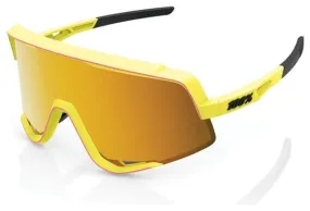 100% Glendale Soft Tact Wahsed Out Neon Yellow / Smoked Glasses + Replacement Lenses