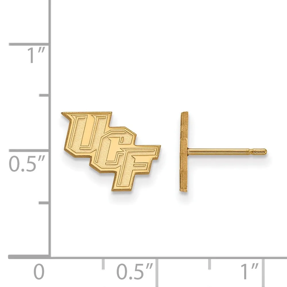 10k Yellow Gold Univ. of Central Florida XS (Tiny) Post Earrings