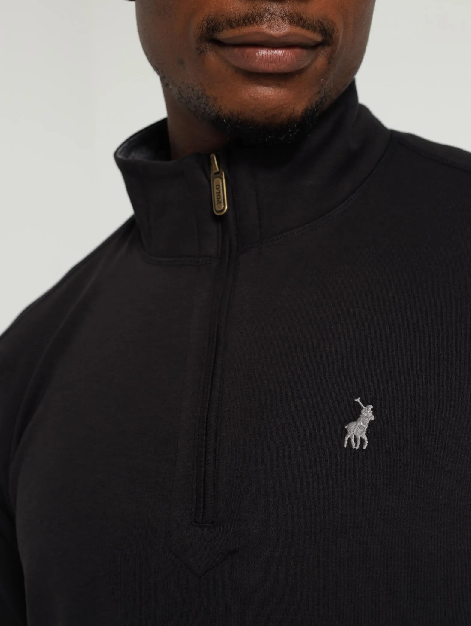 1/4 Zip Sweater - Black