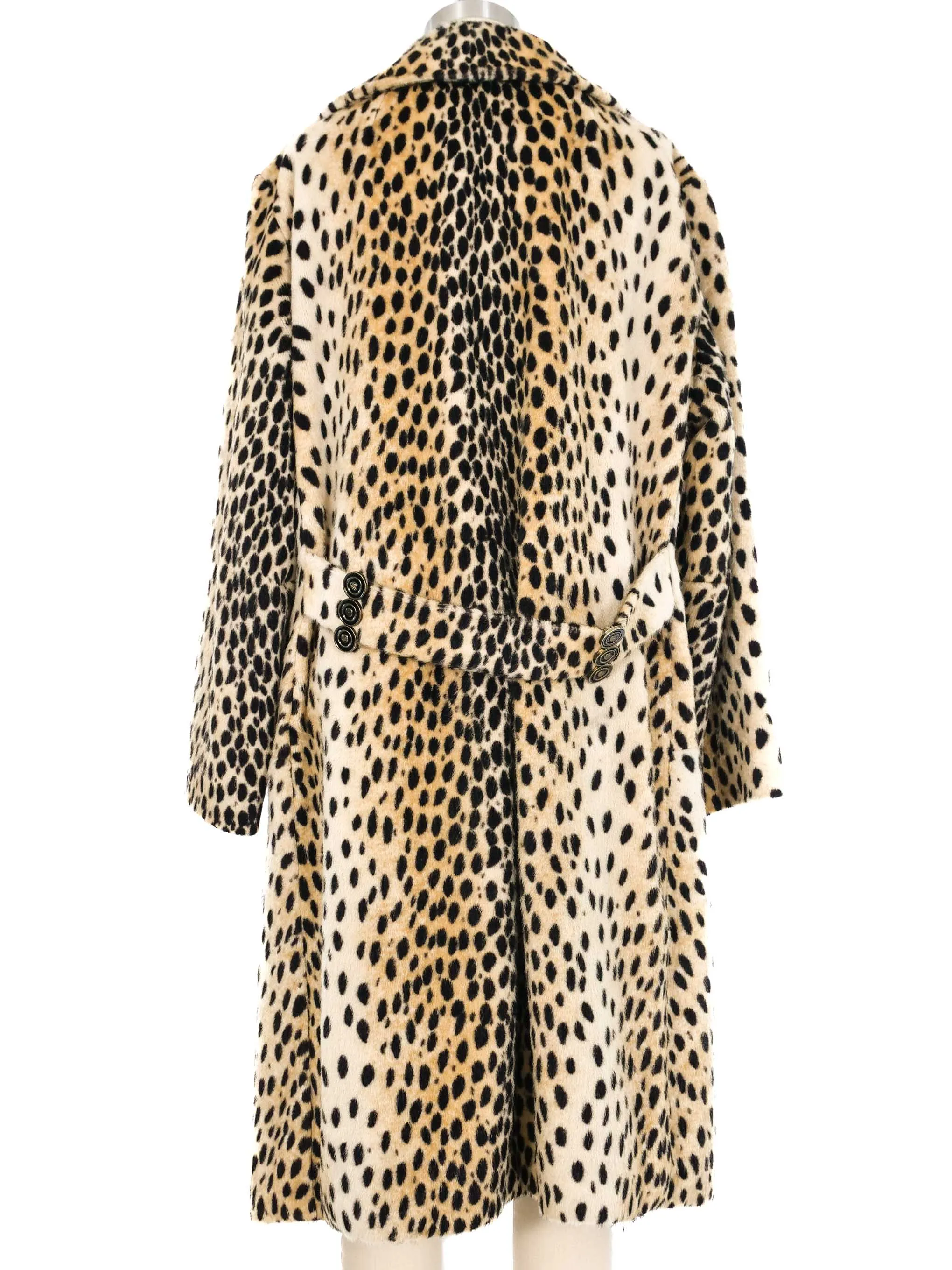 1960s Faux Leopard Swing Coat