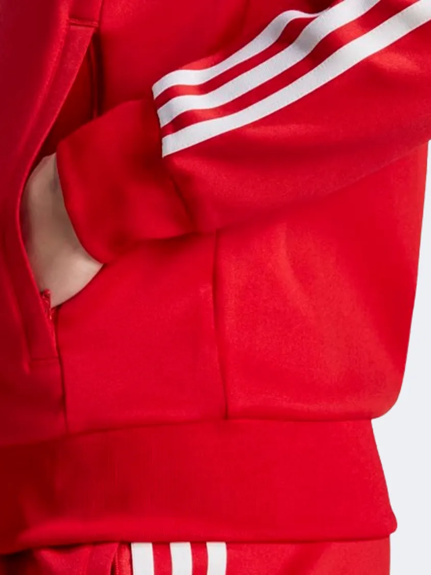 Adidas Adicolor Classic Sst Classic Women Original Jacket Better Scarlet/White