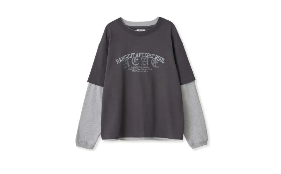 AEAE  |Unisex Street Style Bi-color Long Sleeves Oversized