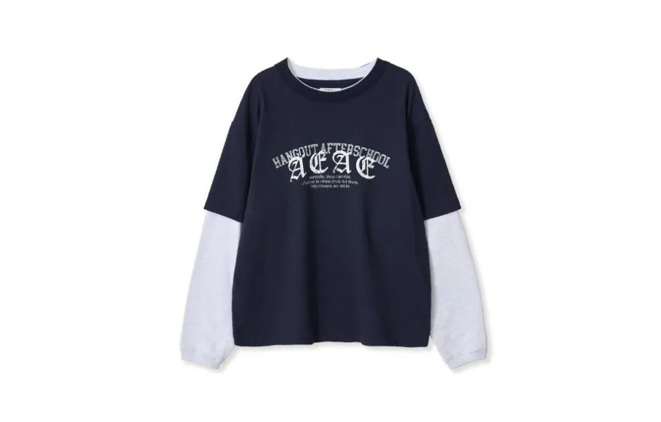 AEAE  |Unisex Street Style Bi-color Long Sleeves Oversized