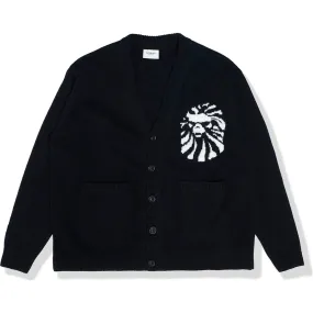 BAPE BLACK COLLEGE CARDIGAN MENS