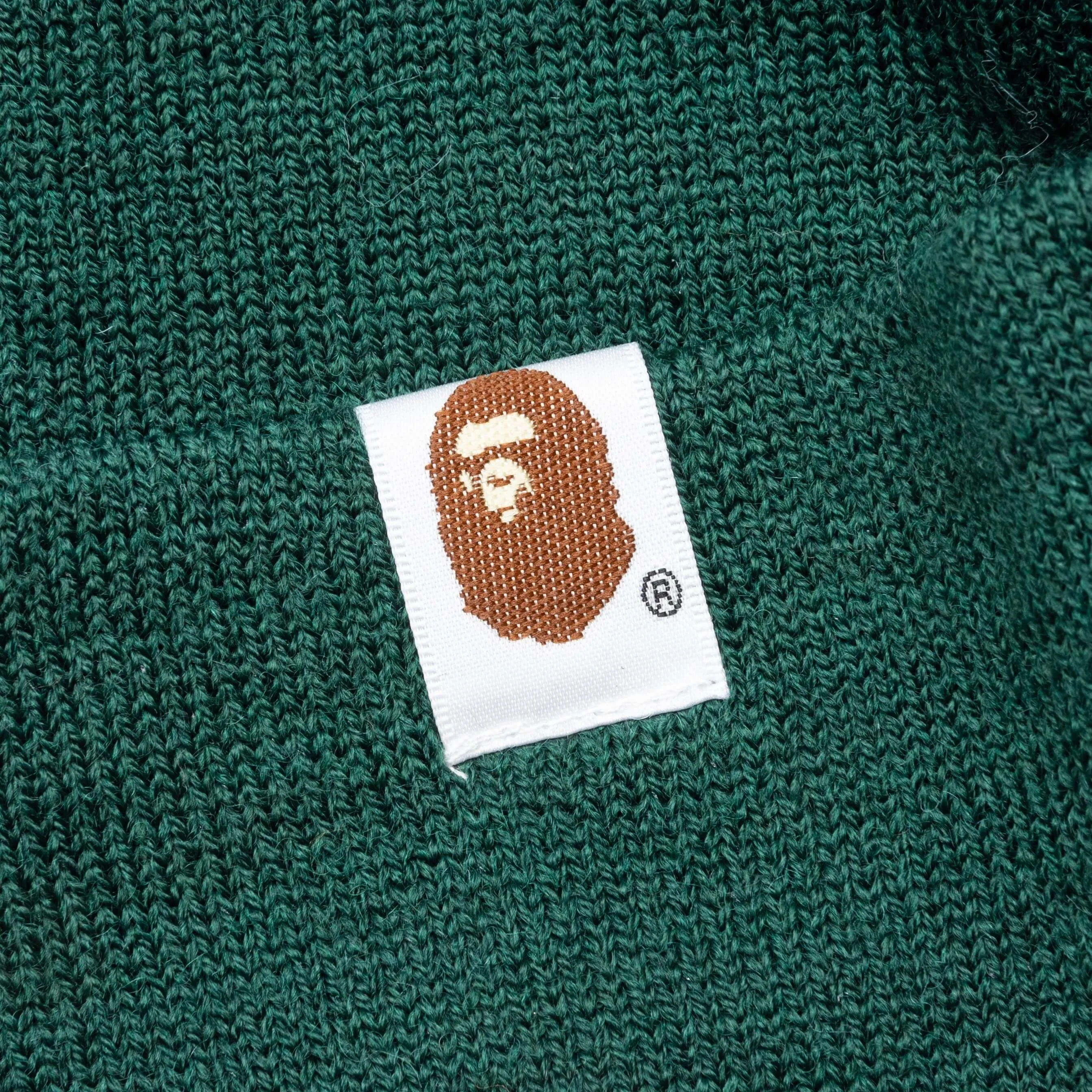 Bape Patch Knit Cap - Green