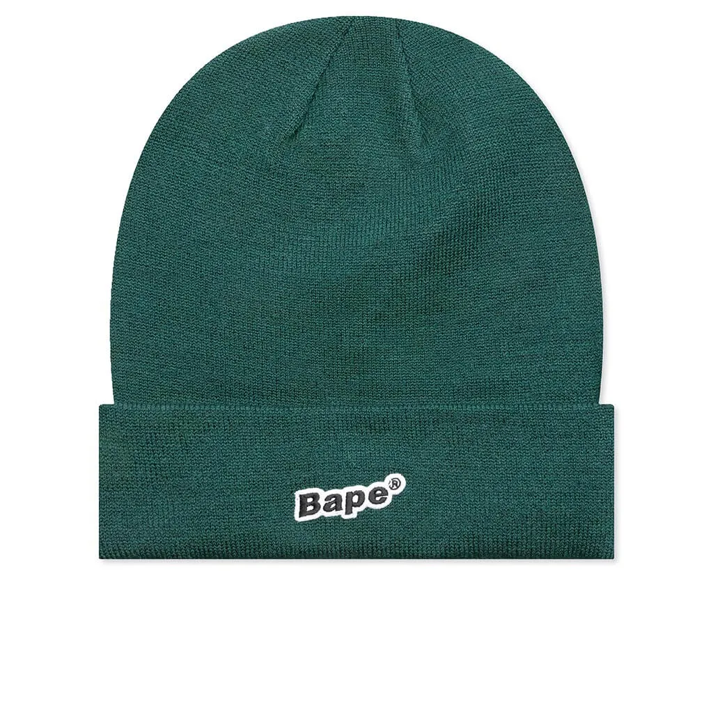 Bape Patch Knit Cap - Green