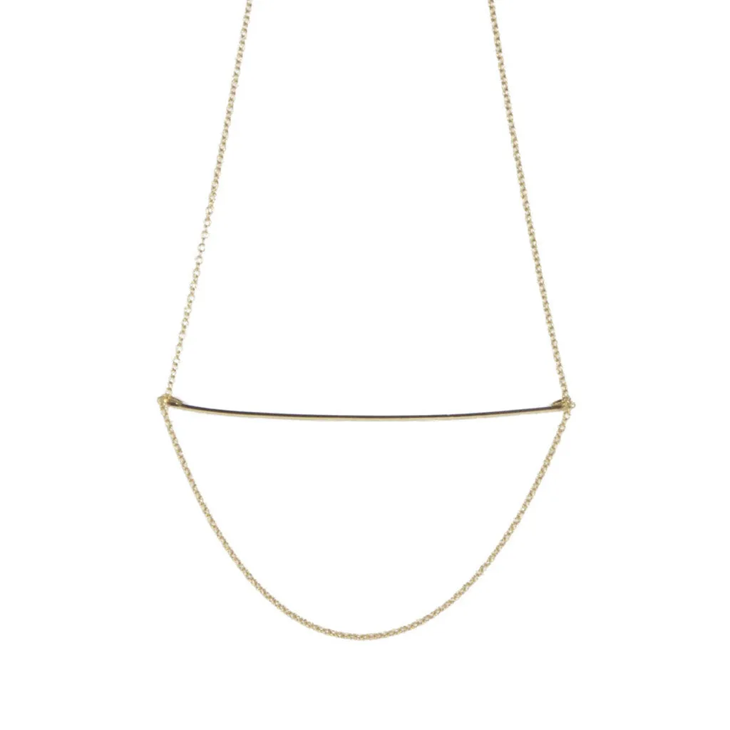 Bar Drop Chain Necklace