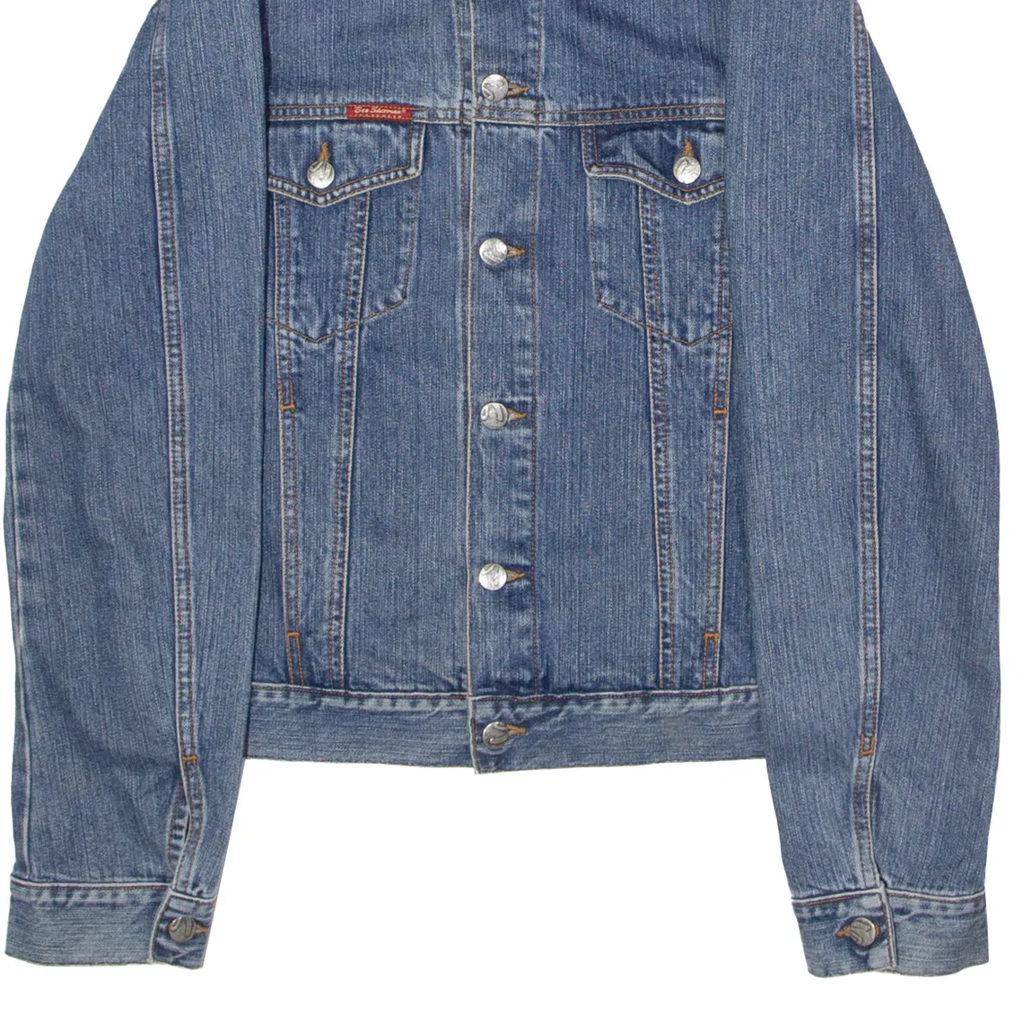 BEN SHERMAN Mens Denim Jacket Blue L