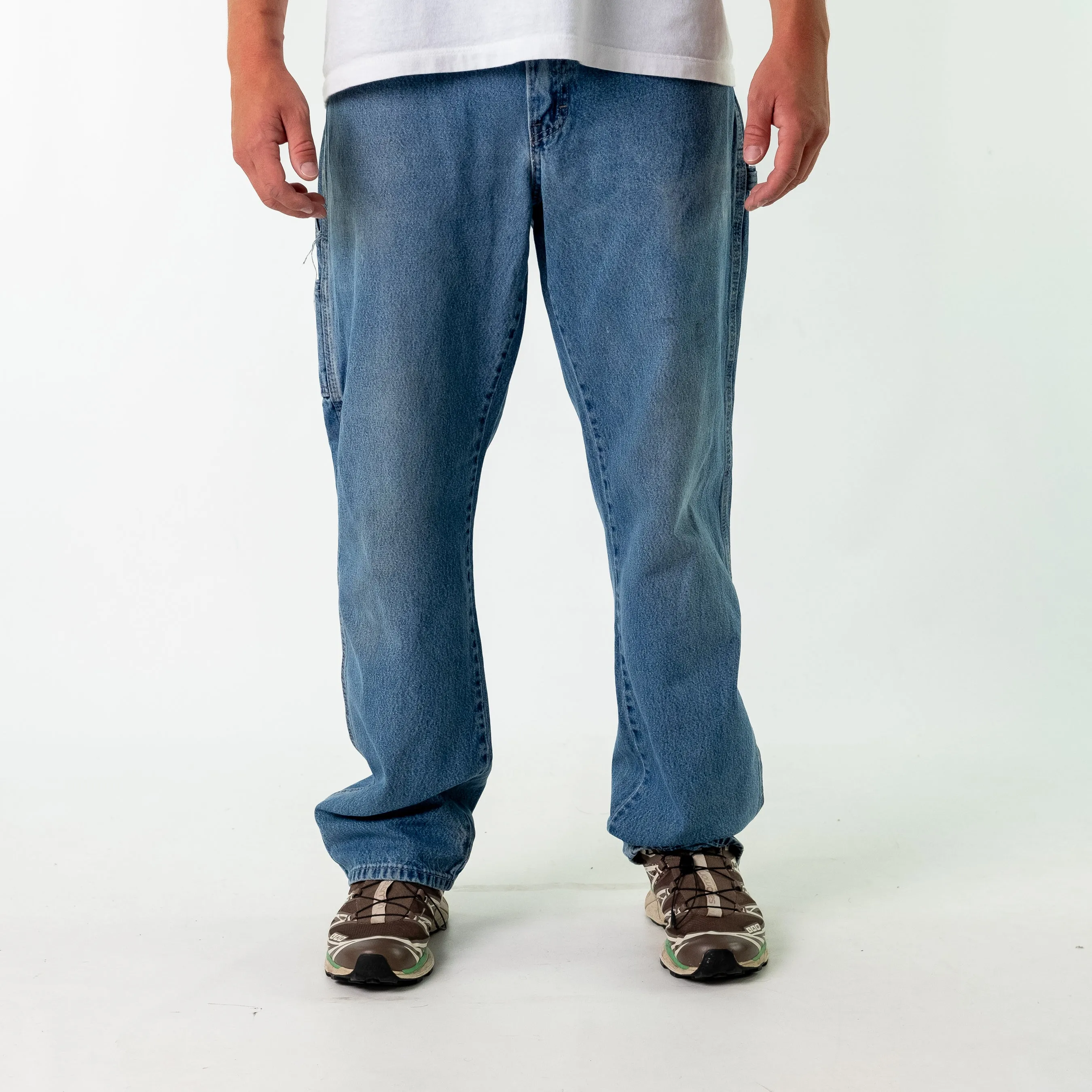 Blue y2ks Dickies Denim Carpenter Jeans Baggy Pants (34x34)