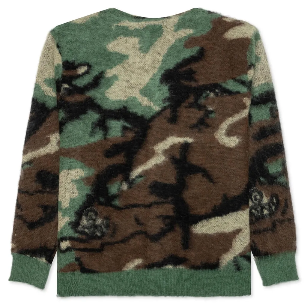 Blurry L/S Cardigan - Camo