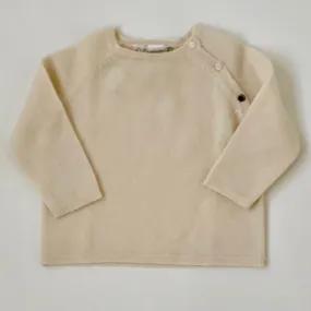 Bonpoint Cream Cashmere Jumper: 6 Months