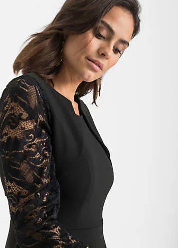 bonprix bonprix Lace Sleeve Dress | Kaleidoscope