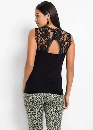 bonprix bonprix Lace Yoke Top | Kaleidoscope