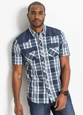 bonprix Check Short Sleeve Shirt | Grattan