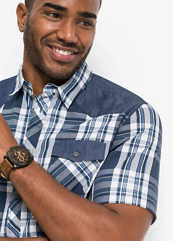 bonprix Check Short Sleeve Shirt | Grattan