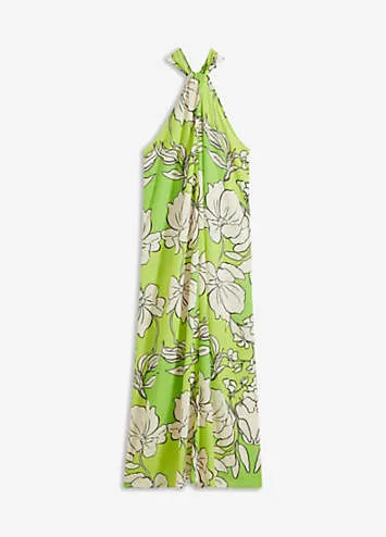 bonprix Floral Print Halterneck Maxi Dress | Grattan