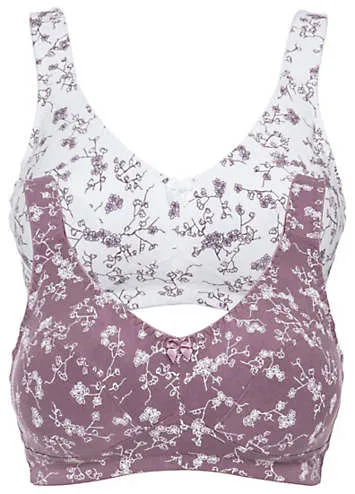 bonprix Pack of 2 Floral Printed Bras | Grattan