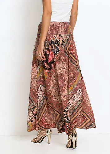 bonprix Print Wrap Maxi Skirt | Grattan