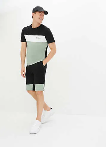 bonprix Stripe Print T-Shirt & Shorts Set | Grattan