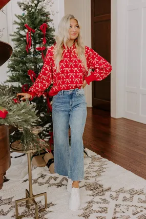 Bows And Kisses Knit Sweater