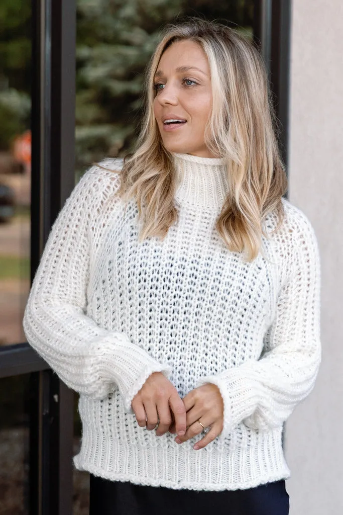 Brax Chunky Sweater, Ivory