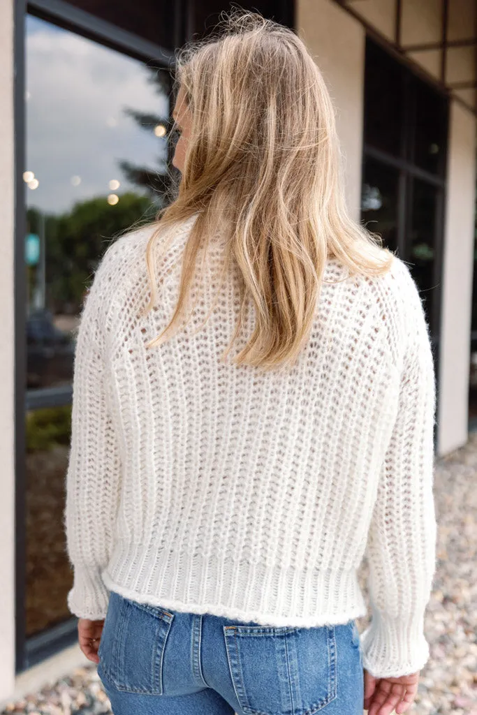 Brax Chunky Sweater, Ivory