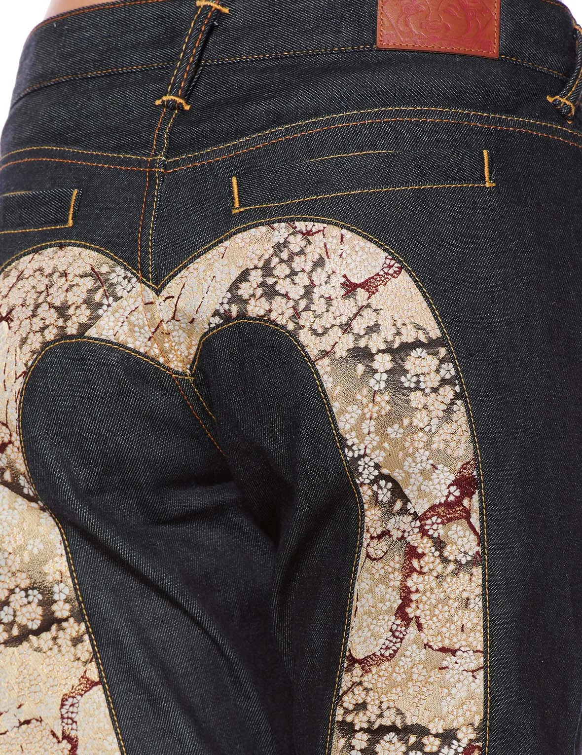 Brocade Daicock Insert Boyfriend Jeans