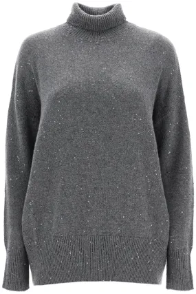 Brunello Cucinelli Cashmere And Silk Pullover Set   Grey