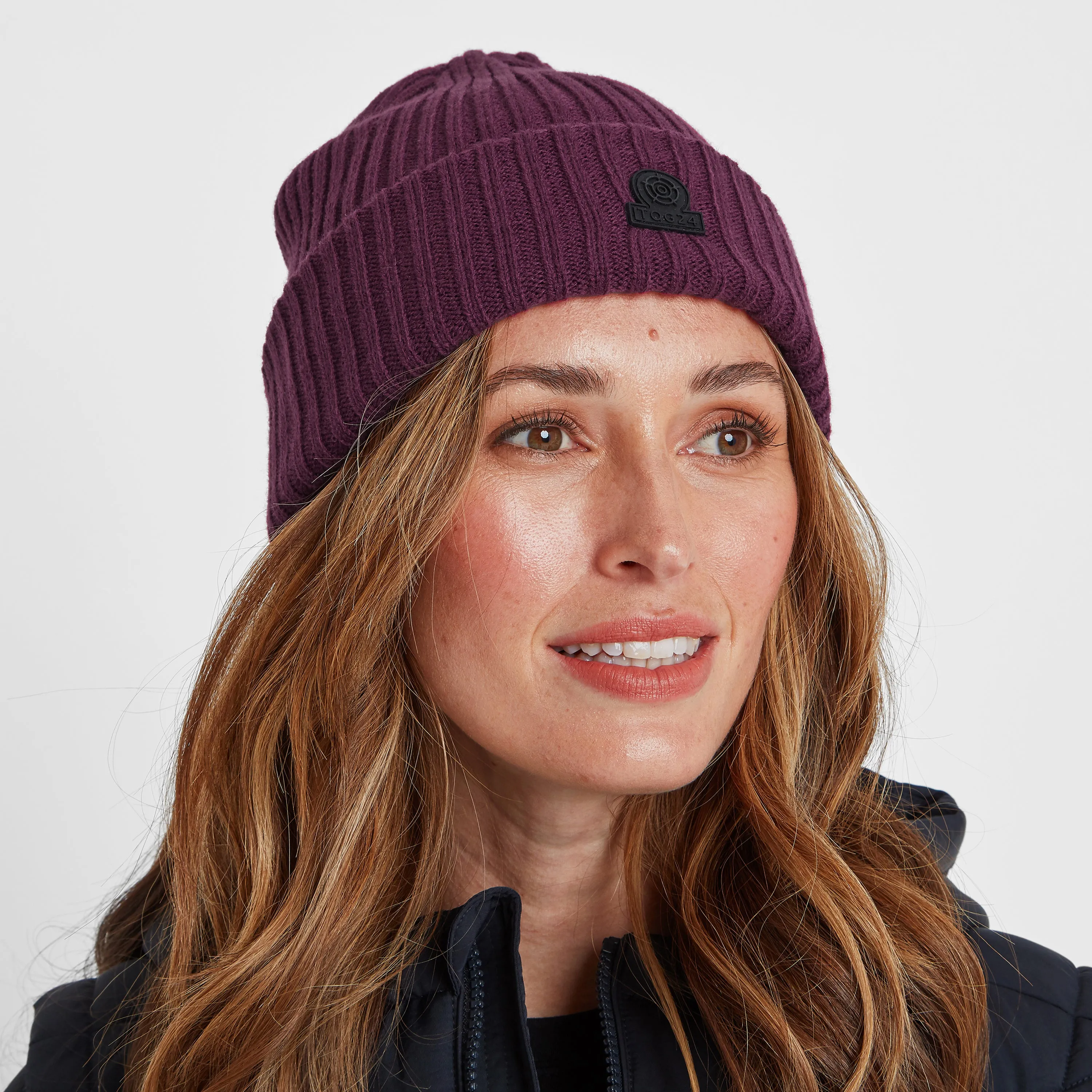 Burke Knit Hat - Purple Berry