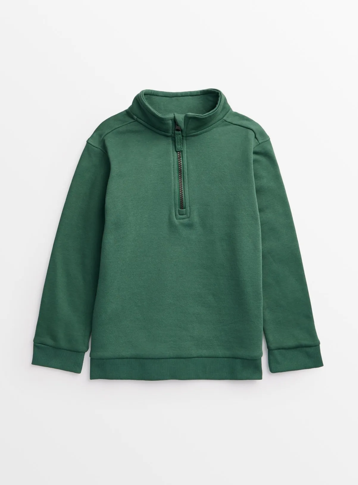 Buy Green Quarter Zip Sweatshirt 7 years | Jumpers and hoodies | Tu