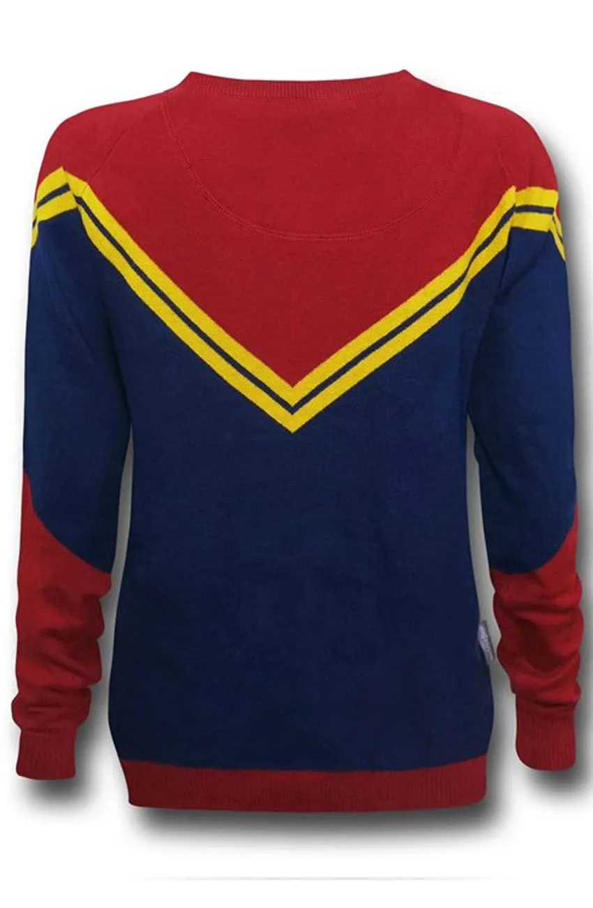 Captain Marvel Carol Danvers Sweater - Brie Larson Sweater