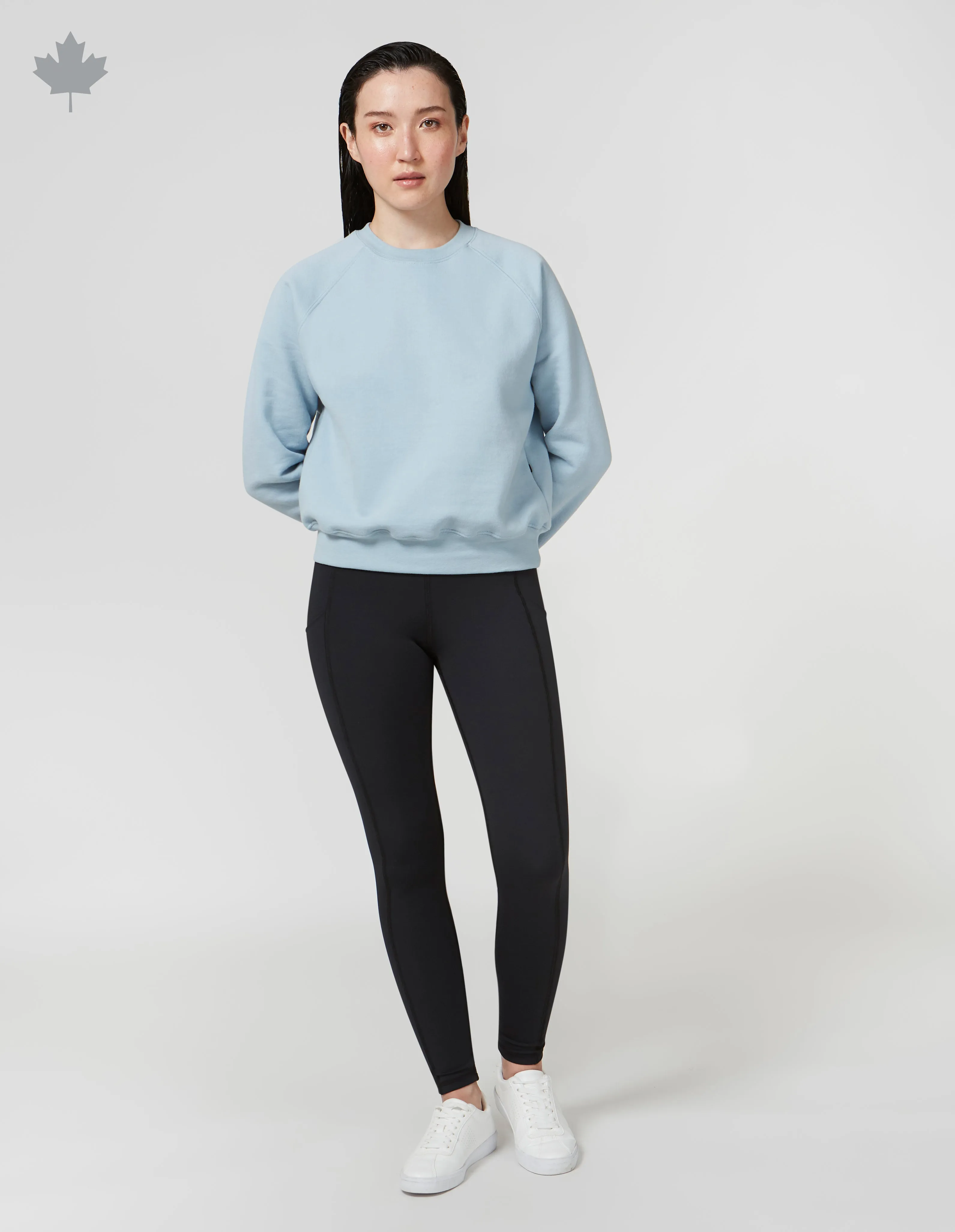 CHANDAIL MOLLETONN CROP - UNI||CROP SWEATSHIRT - SOLID