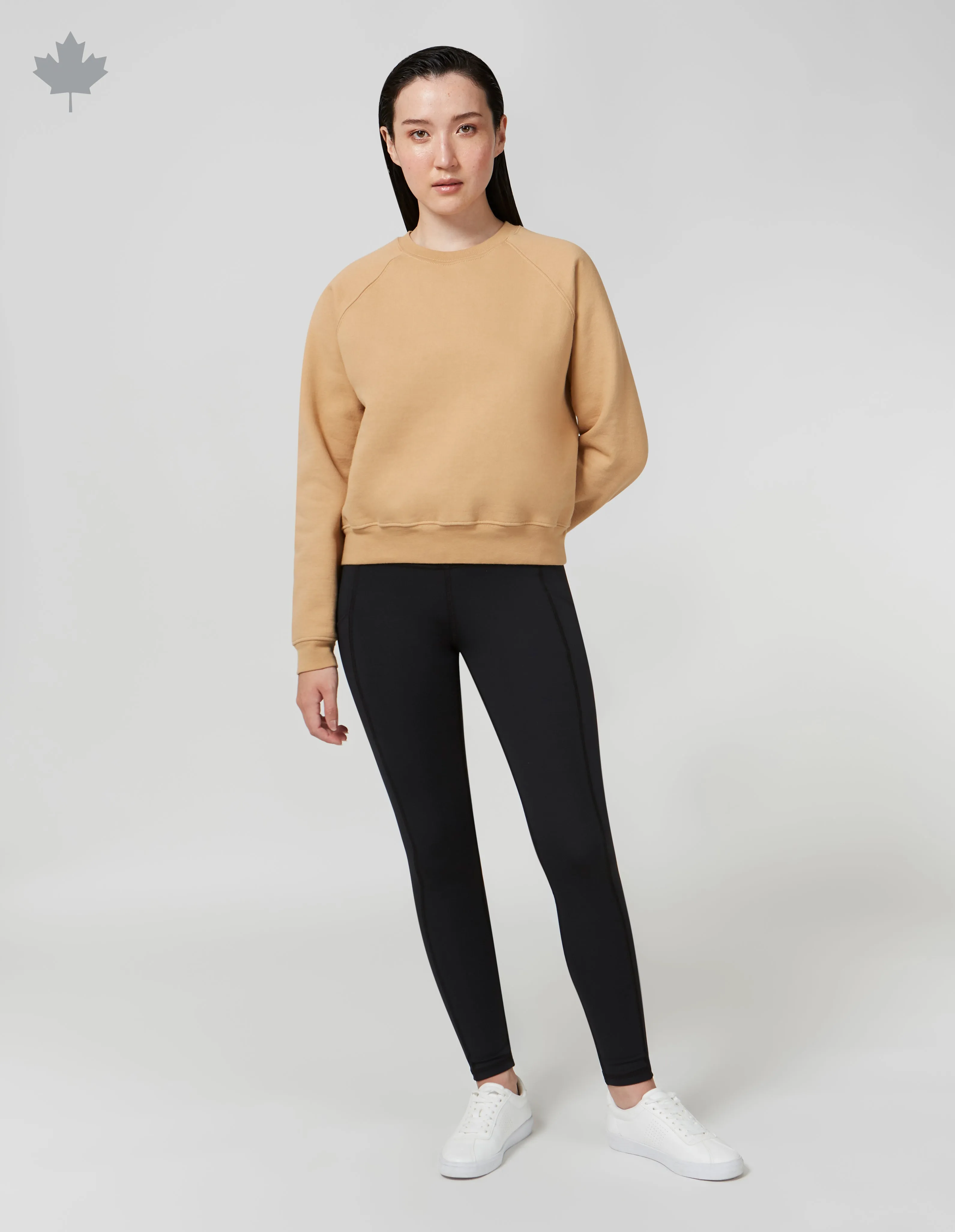 CHANDAIL MOLLETONN CROP - UNI||CROP SWEATSHIRT - SOLID