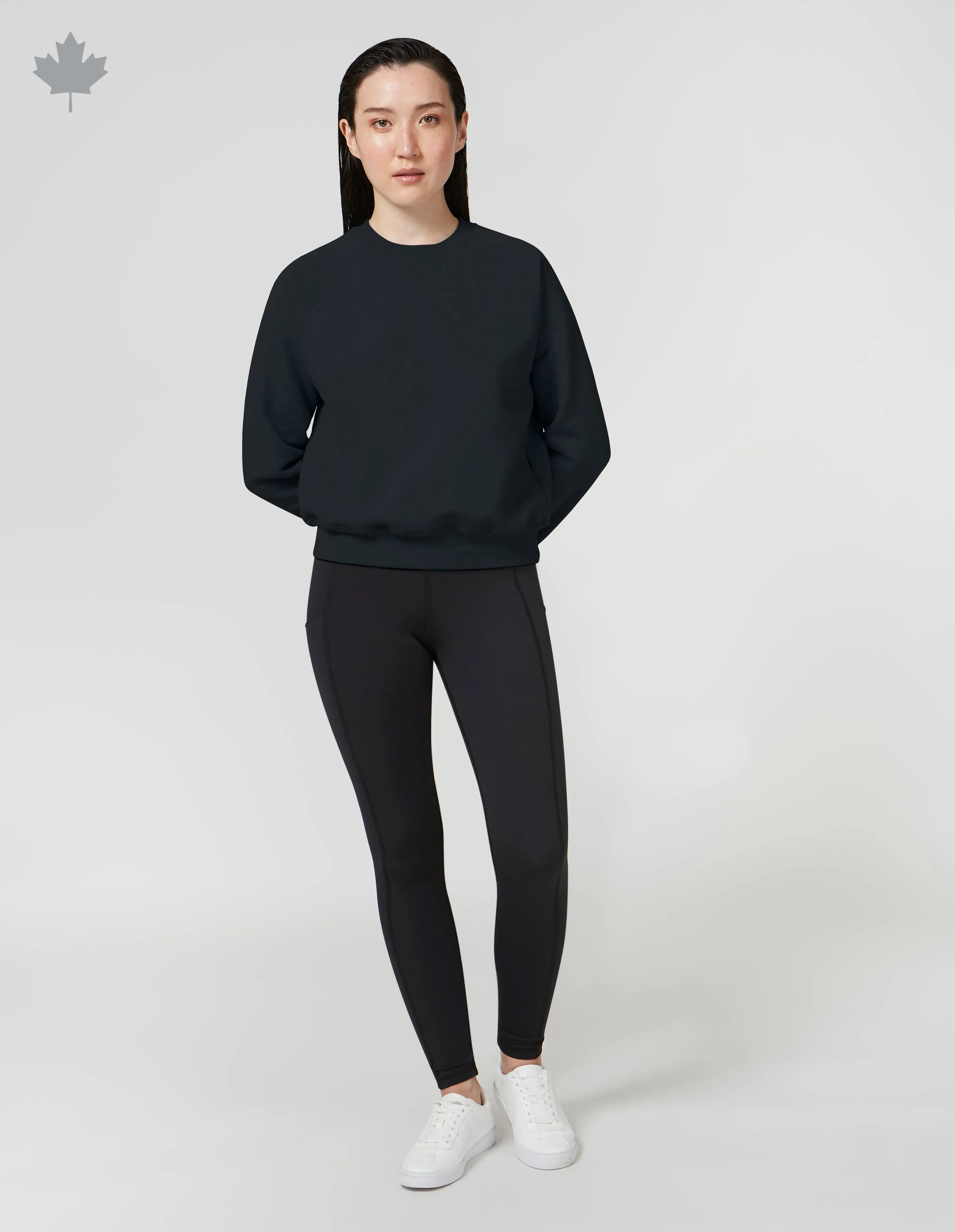 CHANDAIL MOLLETONN CROP - UNI||CROP SWEATSHIRT - SOLID