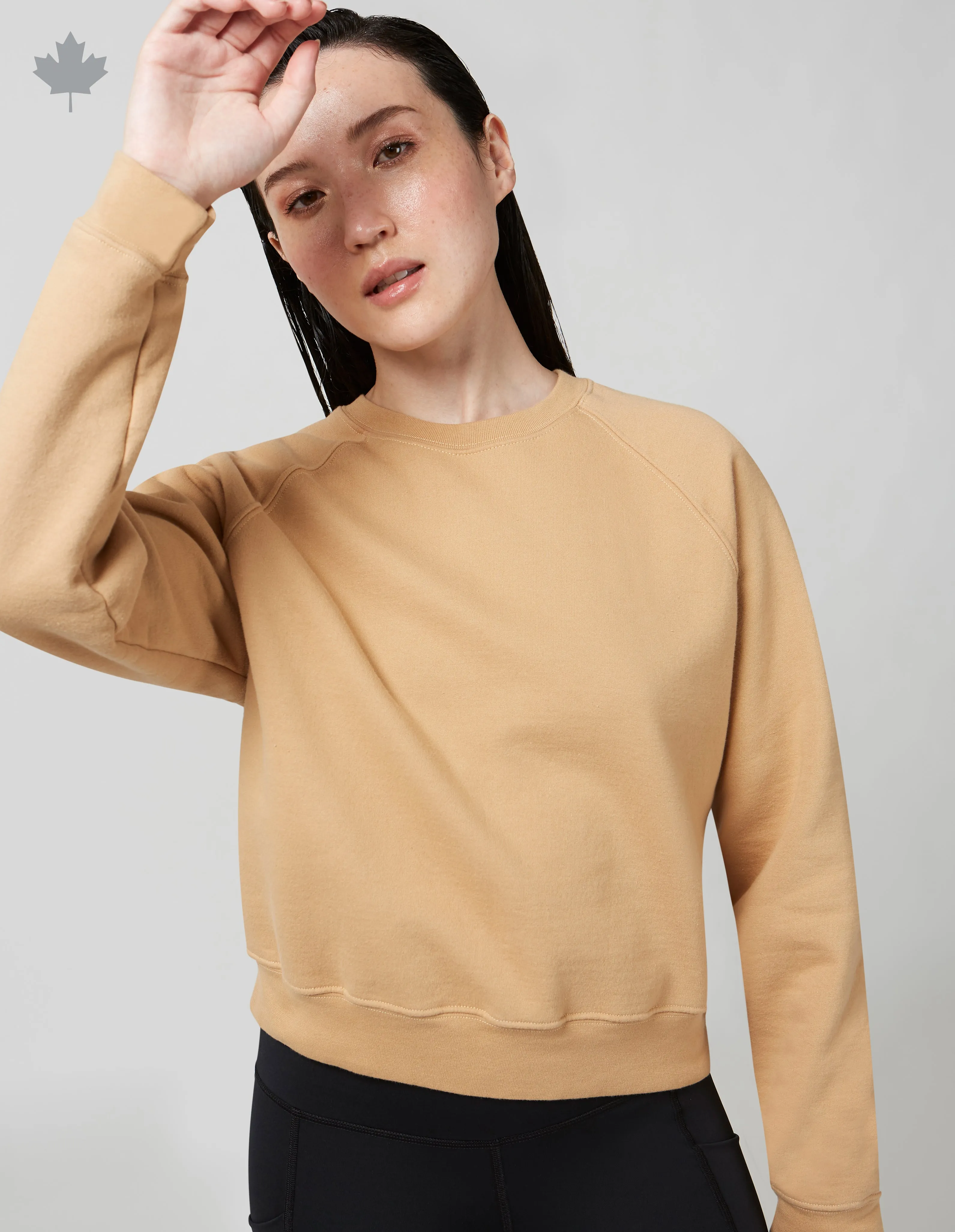 CHANDAIL MOLLETONN CROP - UNI||CROP SWEATSHIRT - SOLID