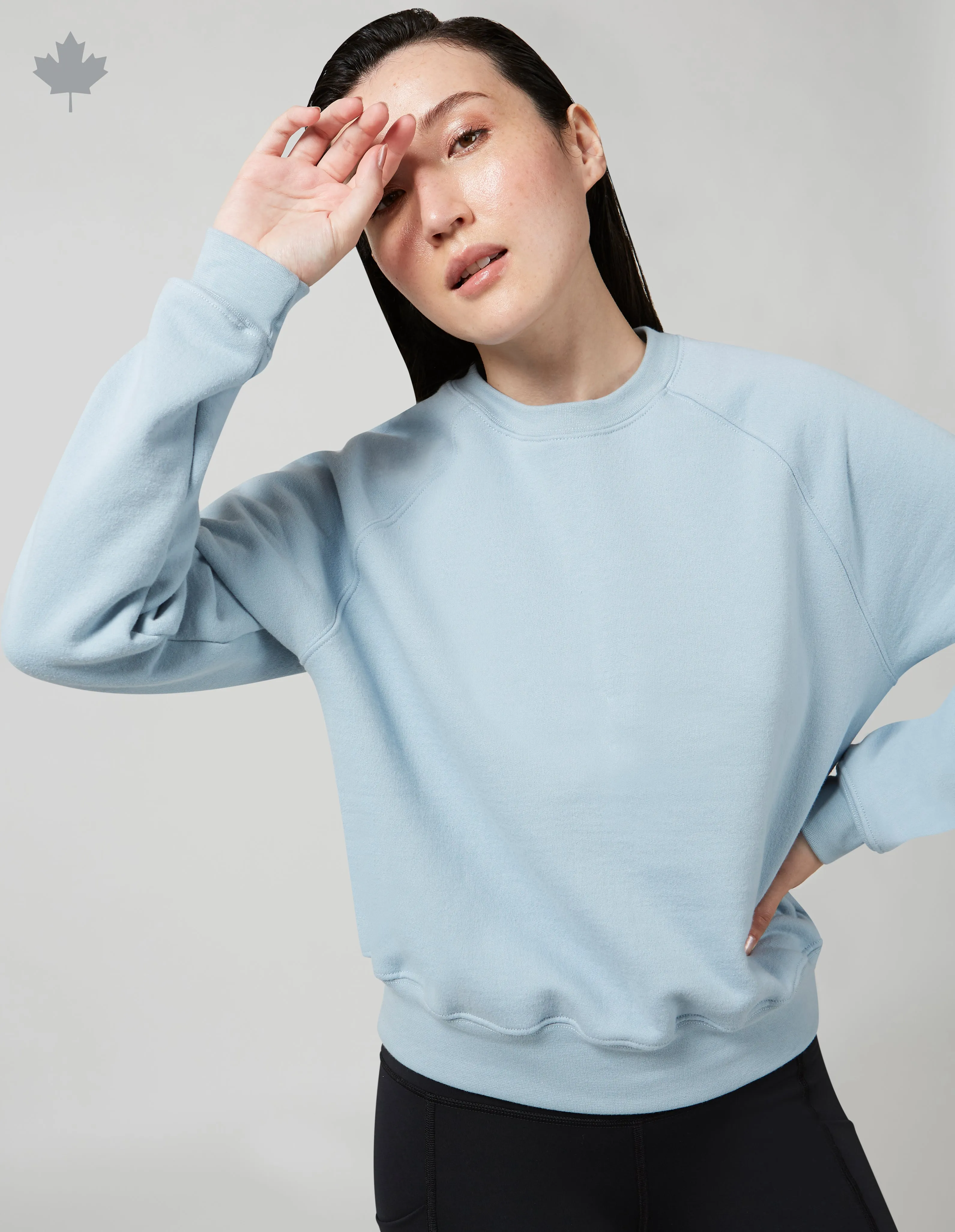 CHANDAIL MOLLETONN CROP - UNI||CROP SWEATSHIRT - SOLID