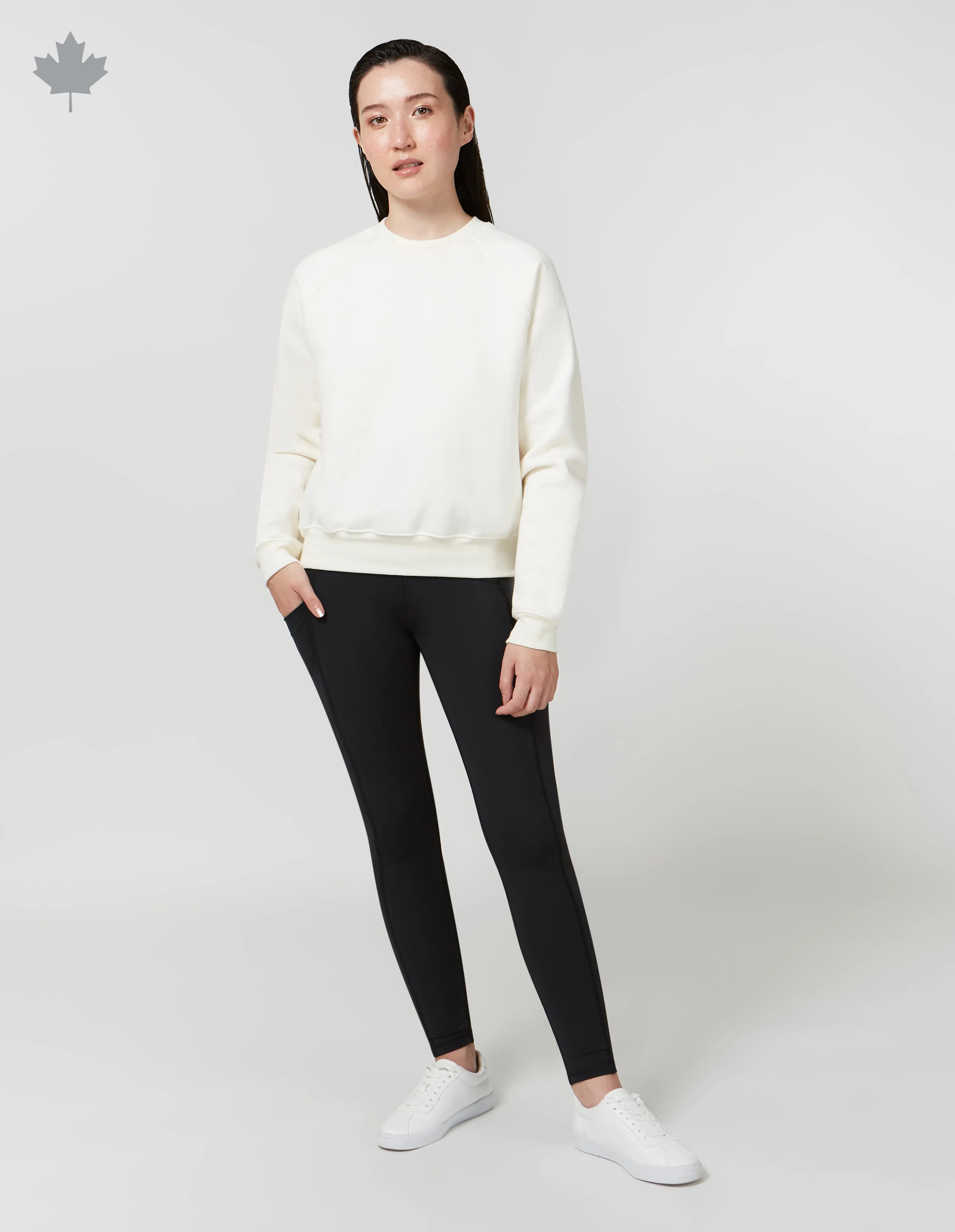 CHANDAIL MOLLETONN CROP - UNI||CROP SWEATSHIRT - SOLID