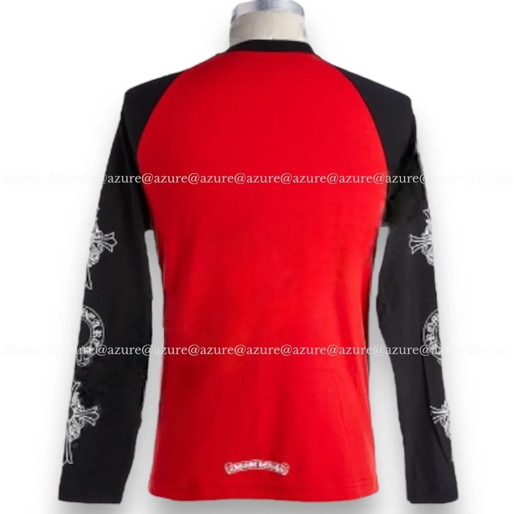 CHROME HEARTS  |Crew Neck Unisex Street Style Long Sleeves