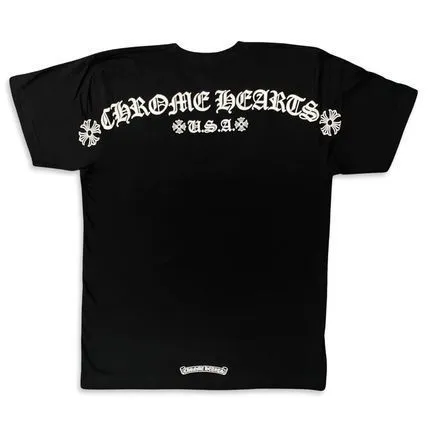 CHROME HEARTS  |Unisex Street Style U-Neck Long Sleeves Plain Cotton