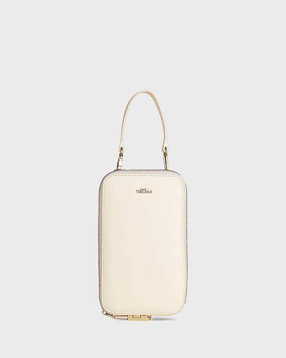 Cleo Mobile Phone Bag (Cream) | Pre-order