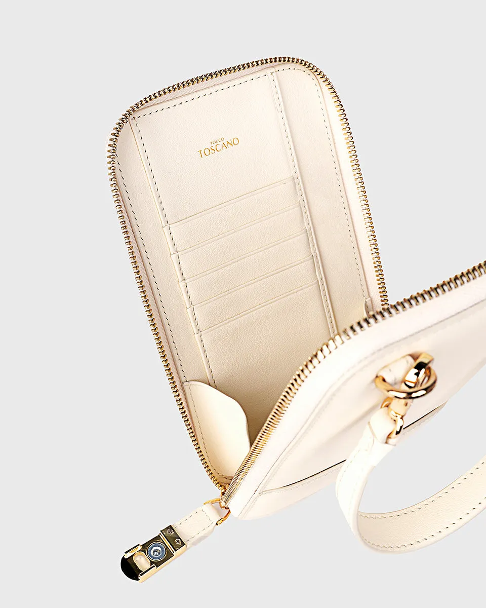 Cleo Mobile Phone Bag (Cream) | Pre-order