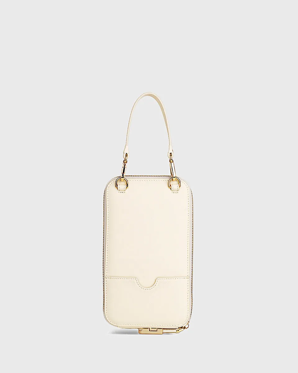 Cleo Mobile Phone Bag (Cream) | Pre-order