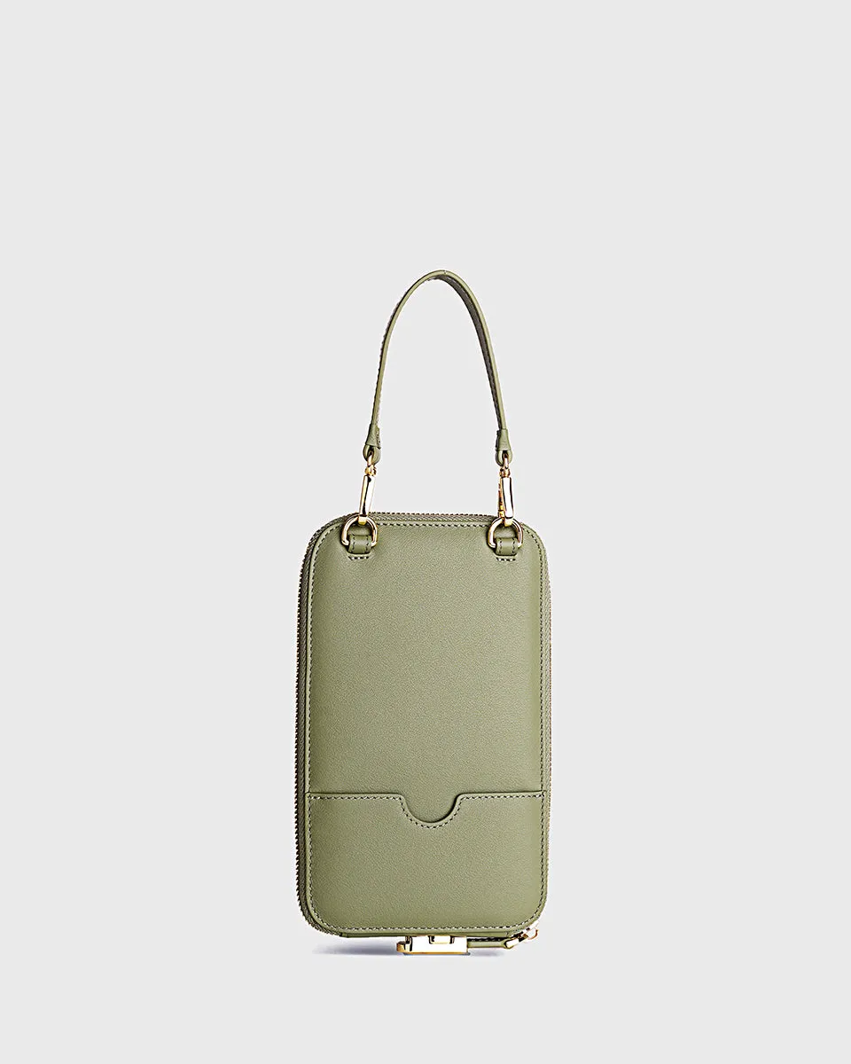 Cleo Mobile Phone Bag (Sage Green) | Pre-order