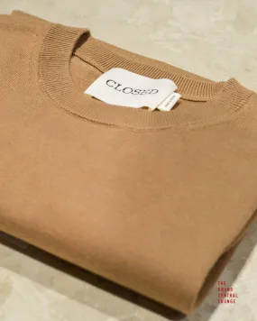 Closed Crew Neck Long Sleeve - Brown sugar