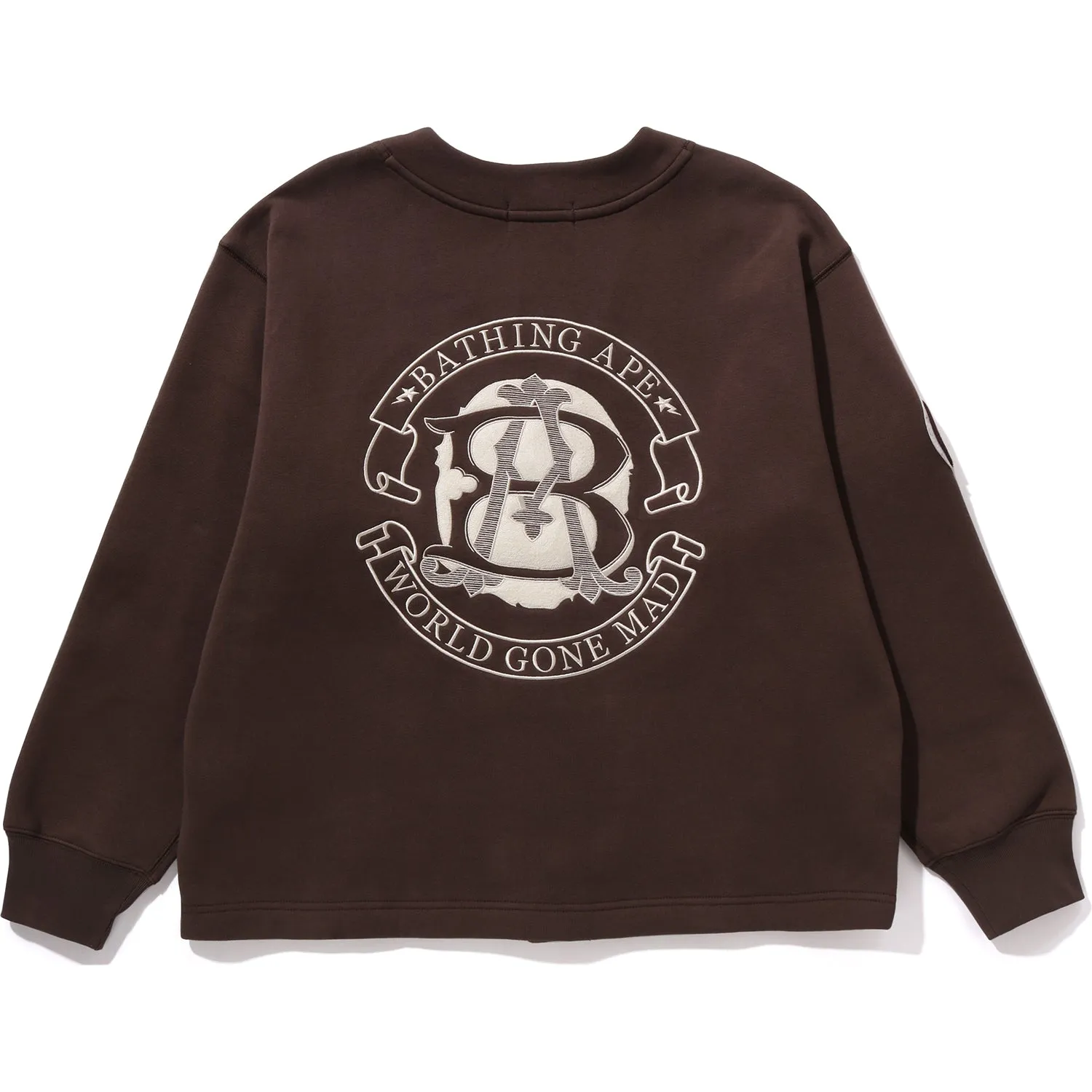 COLLEGE BADGES SWEAT CARDIGAN MENS