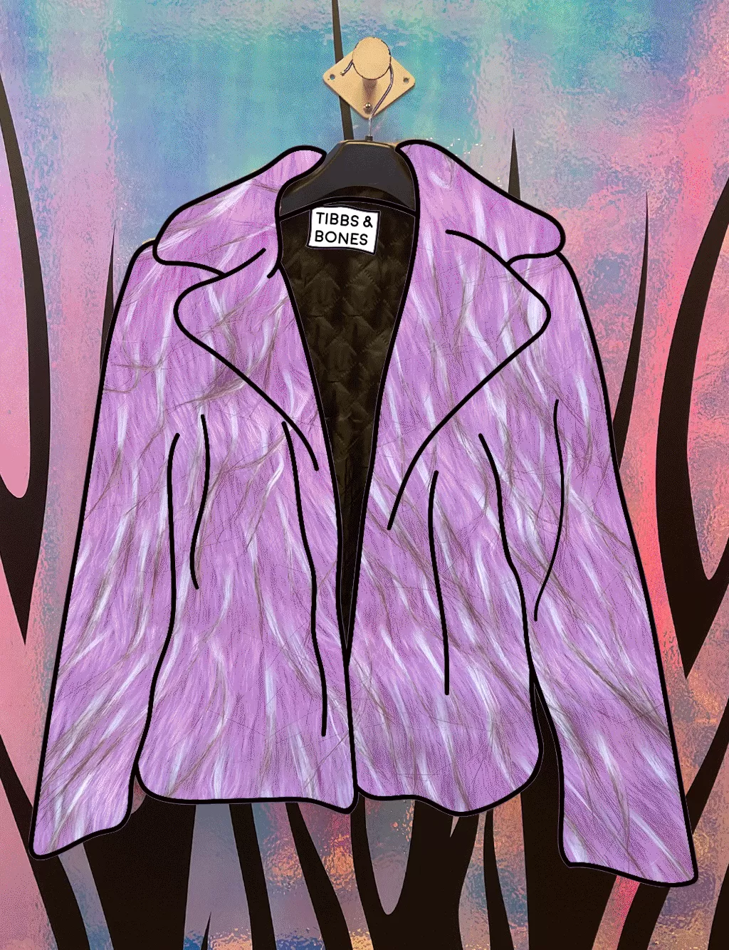 CUSTOM FAUX FUR JACKET - CROPPED  MADE 4 U 