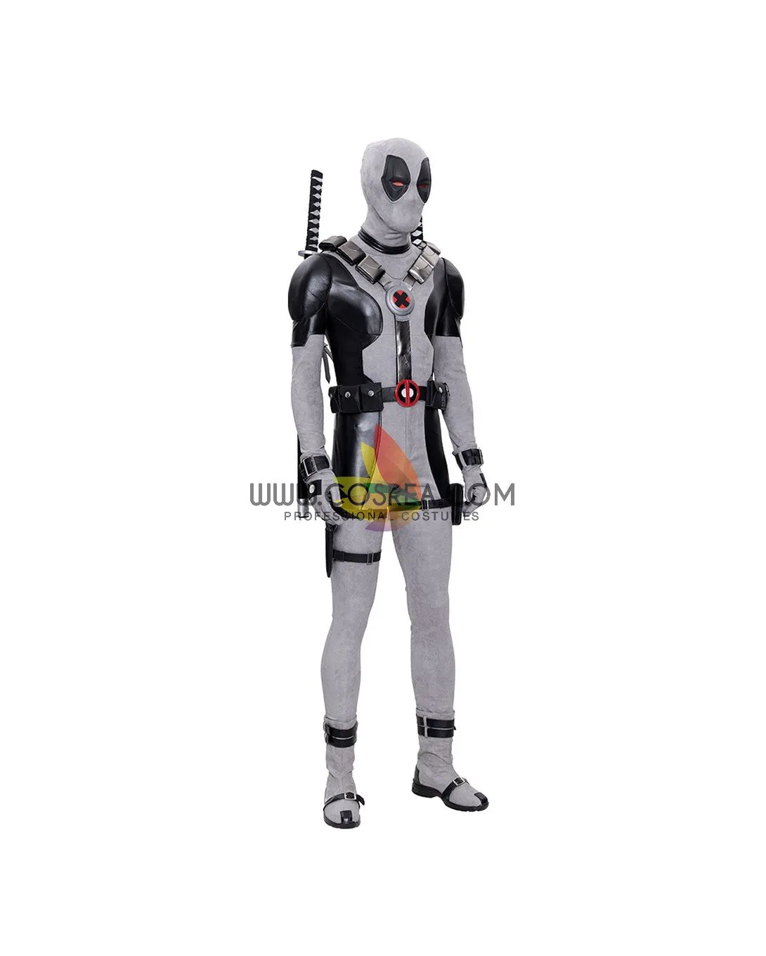 Deadpool Grey X-Force Cosplay Costume