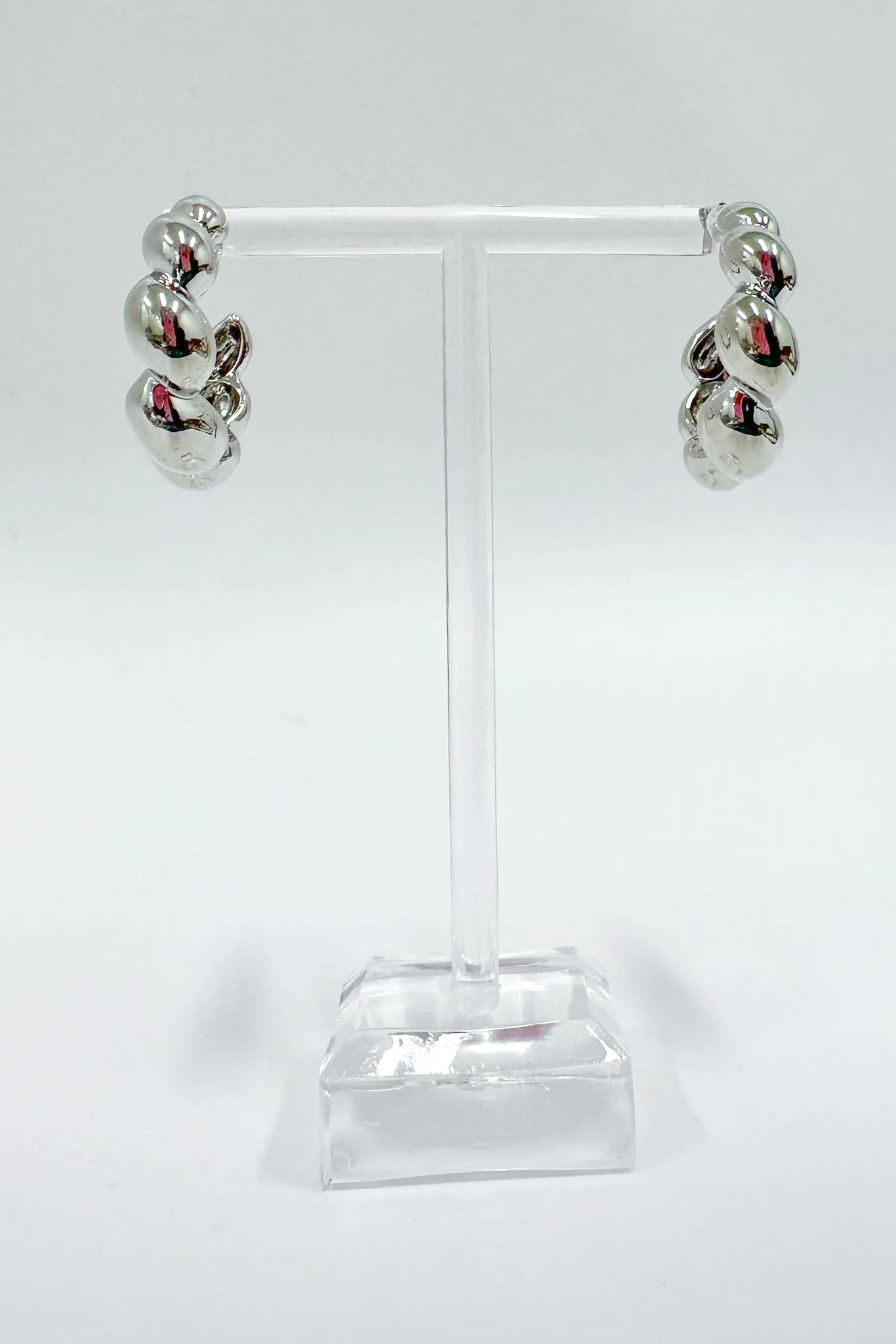 Definitely Iconic Twist Bubble Hoop Earrings