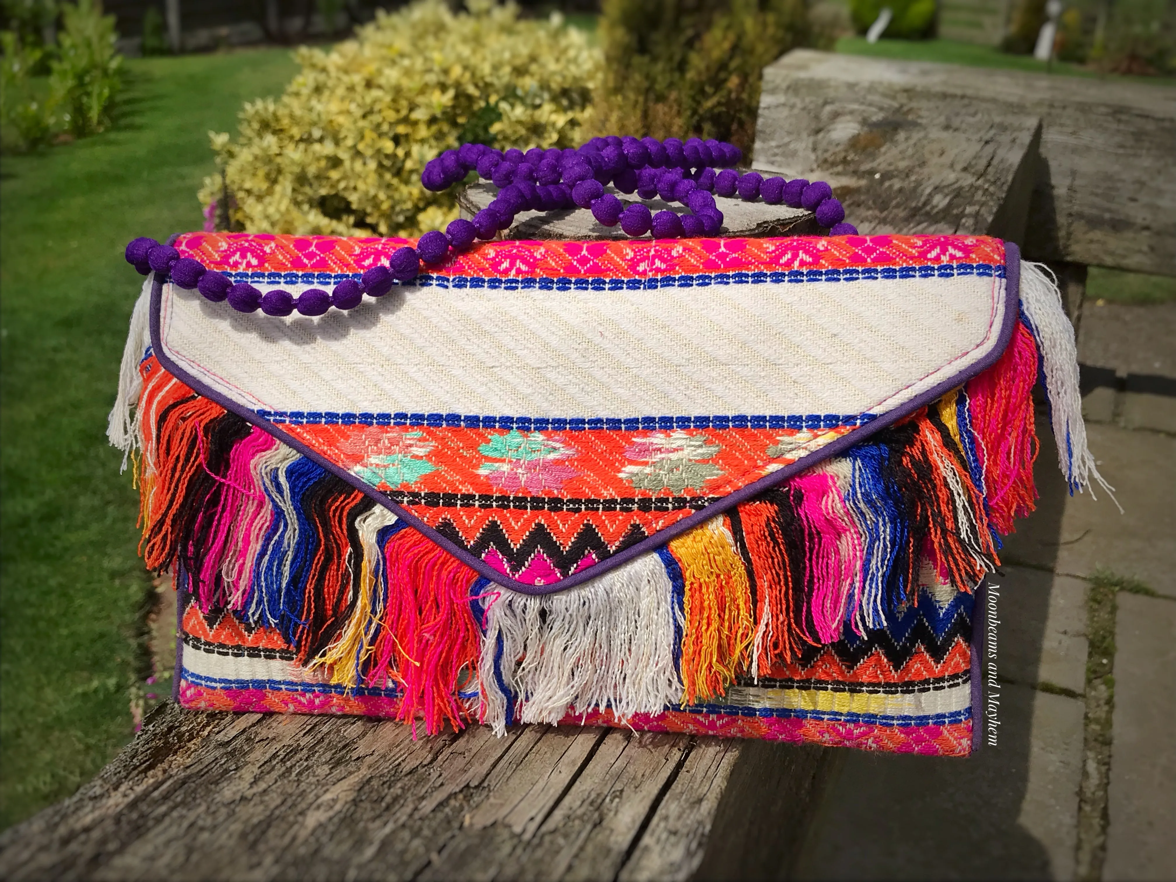 DELICIOUS 'IBIZA'  FRINGE CLUTCH / EVENING BAG