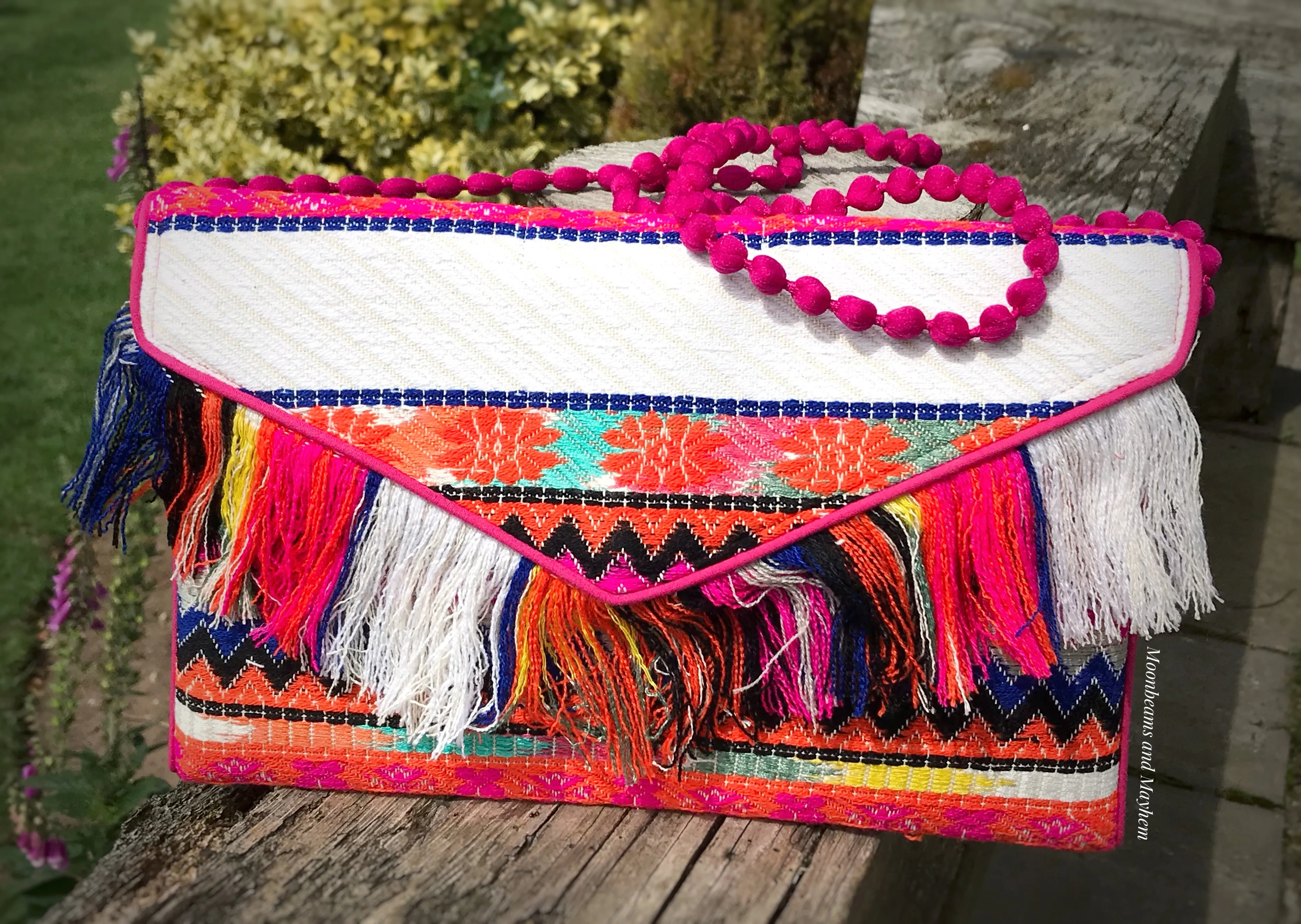 DELICIOUS 'IBIZA'  FRINGE CLUTCH / EVENING BAG